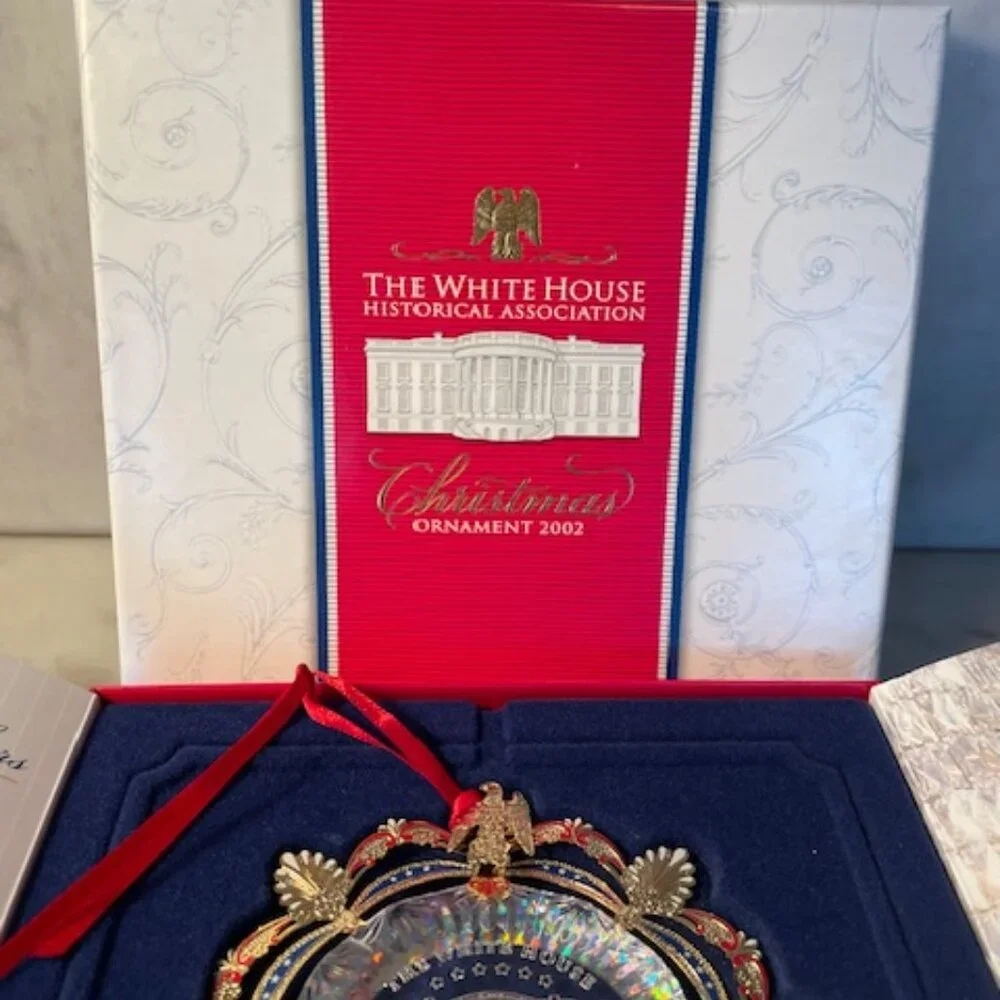 2002 White House Christmas Ornament The East Room in 1902 IOB
